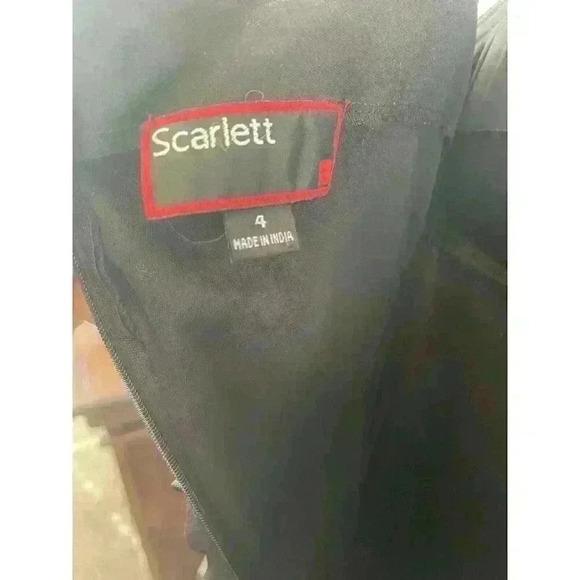 Scarlett Dress Women's Size 4 Lace Shoulder Halter Sheath Wrap Layer - Picture 7 of 9